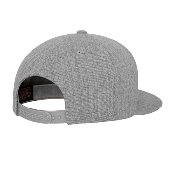 Flexfit Classic Snapback keps för män, en storlek, gråmelerad Heather Grey One Size