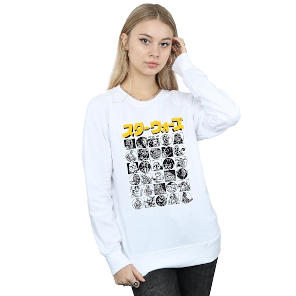 Star Wars Dam/Damer tröja med japanska tecken White XXL