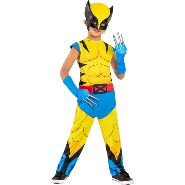 Deadpool & Wolverine Barn/Barn Klassisk Kostym 9-10 År Yellow/Blue/Black 9-10 Years