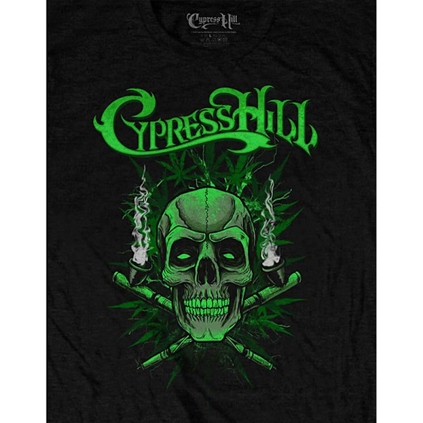 Cypress Hill Unisex Vuxen T-shirt med Dubbla Pipor M Svart Black M