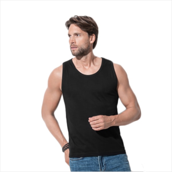 Stedman Classic Tank Top L Black Opal för män Black Opal L