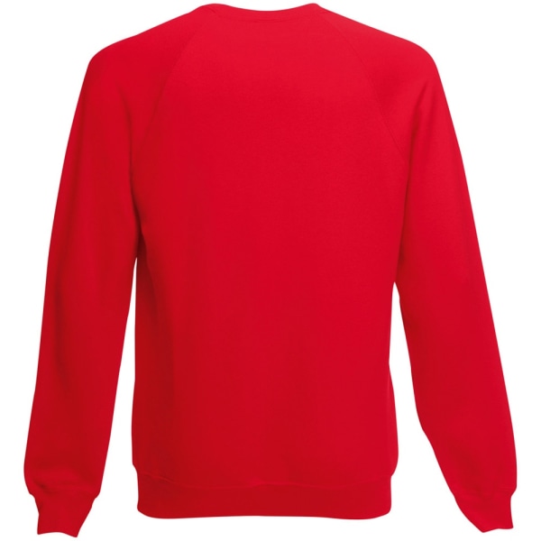 Fruit Of The Loom Herr Raglan Sleeve Belcoro® Sweatshirt S Röd Red S