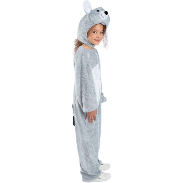 Smiffys Barn/Barn Musdräkt Kostym 4-6 År Grå Grey 4-6 Years