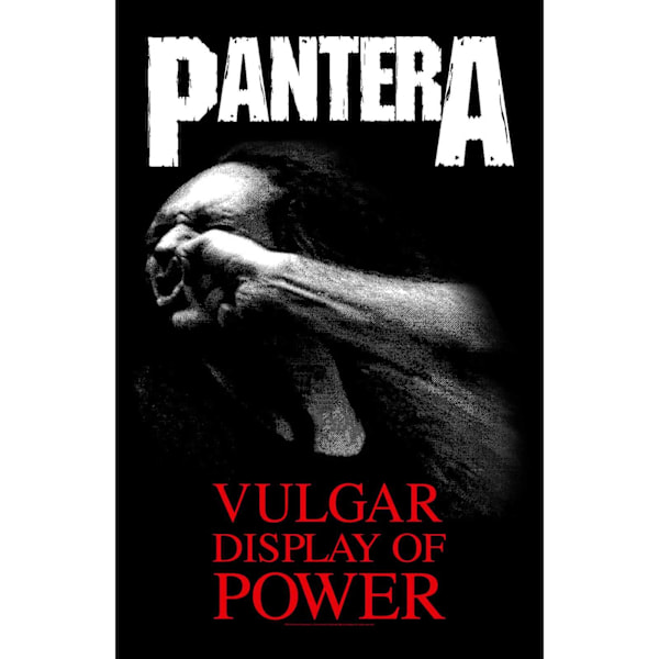 Pantera Vulgar Display Of Power Textil Affisch One Size Svart/Vit Black/White/Red One Size