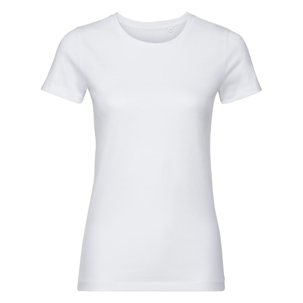 Russell Womens/Ladies Authentic Pure Organic Tee S Vit White S