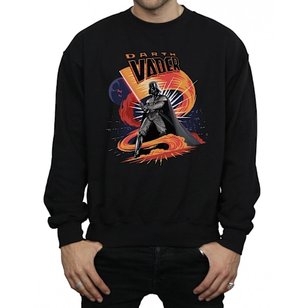 Star Wars Darth Vader Swirling Fury Sweatshirt M Svart Black M