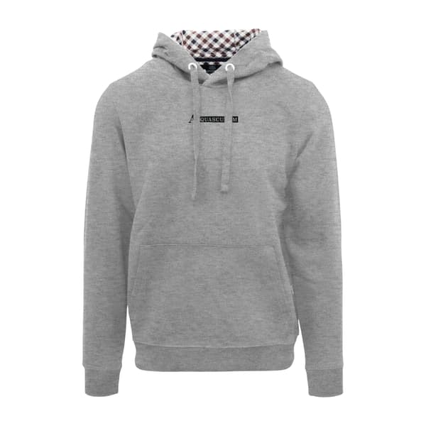 Aquascutum Herr Lettering Hoodie S Grå Grey S