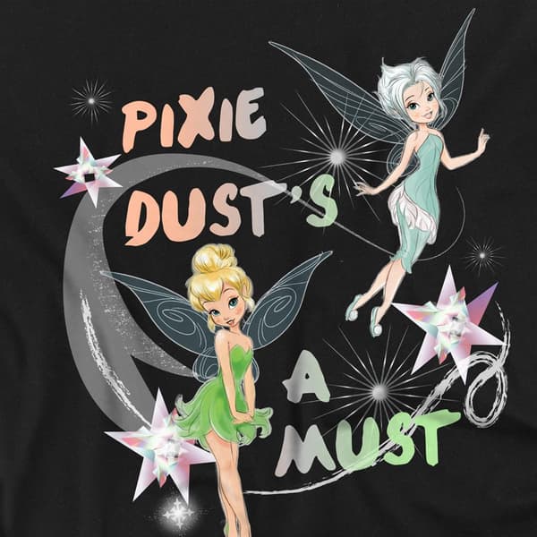 Disney Fairies Unisex Vuxen Pixie Dust´s A Must Tinker Bell & P Black M