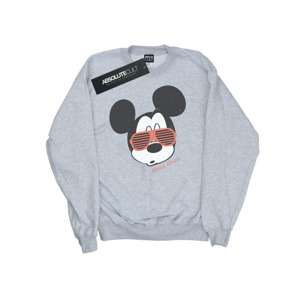 Disney Mens Mickey Mouse Sunglasses Sweatshirt L Sports Grey Sports Grey L
