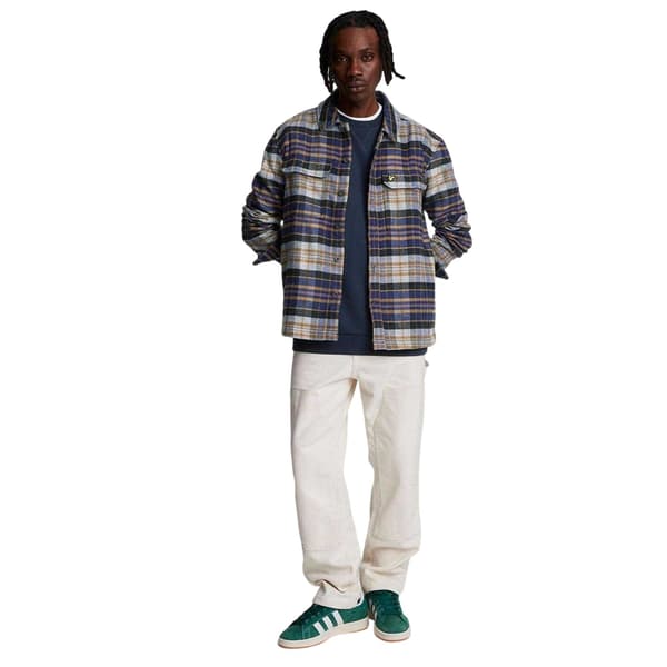 Lyle & Scott Herr Flannel Långärmad Överskjorta M Marinblå Navy M