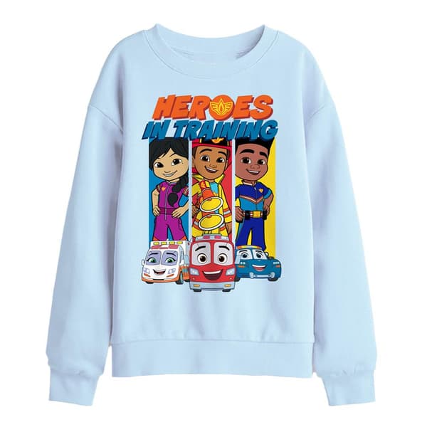 Firebuds Barn/Kids Heroes In Training Sweatshirt 7-8 år Light Blue 7-8 Years