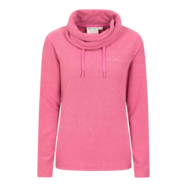 Mountain Warehouse Dam/Dam Hebridean Fleece Tröja med Krage Dark Pink 16 UK