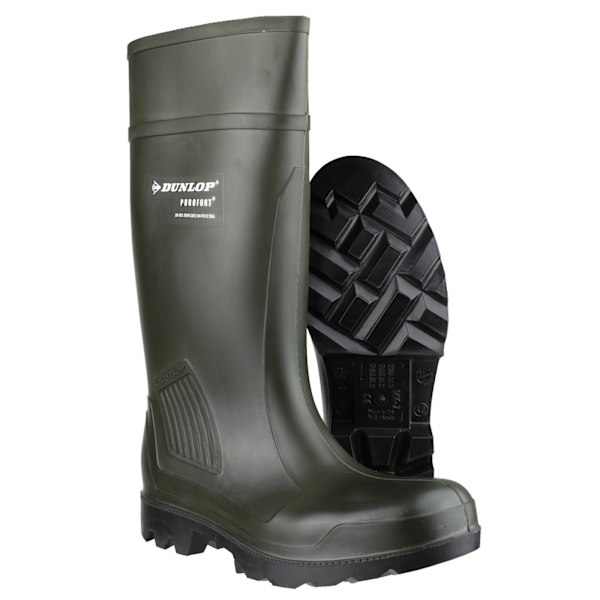 Dunlop D460933 Purofort PRO Icke-säkerhet / Herrstövlar / Vanlig gummistövlar Green 37 EUR