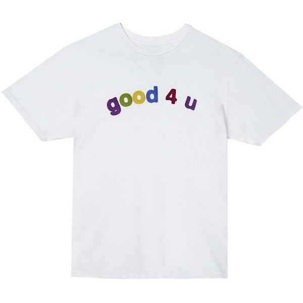Olivia Rodrigo Unisex Vuxen Good 4 U T-Shirt S Vit White S