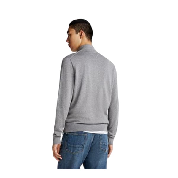 Tommy Hilfiger Herr Tröja med kort dragkedja Normal passform S Mellangrå Medium Grey S