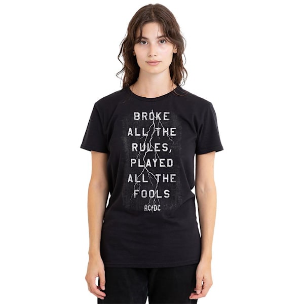 AC/DC Unisex Vuxen Struck T-Shirt S Svart Black S