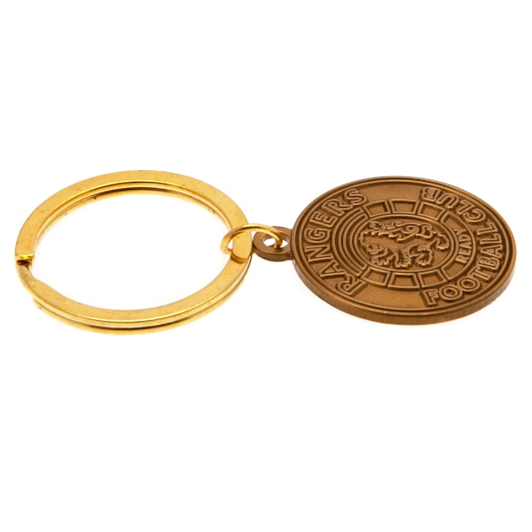 Rangers FC Crest Nyckelring En Storlek Antik Guld Antique Gold One Size