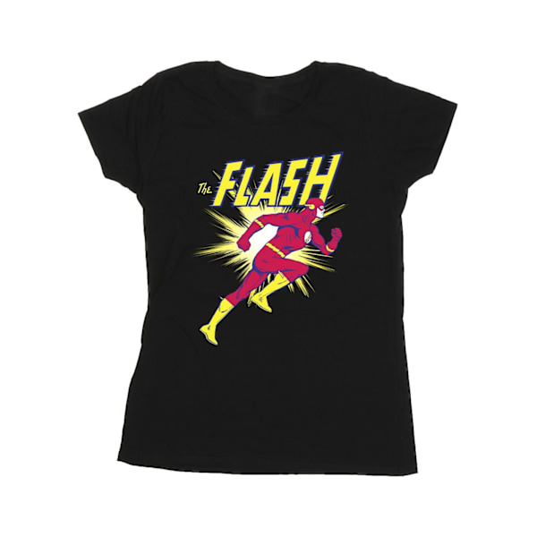 DC Comics Dam/Kvinnor The Flash Löpning Bomull T-shirt M Svart Black M