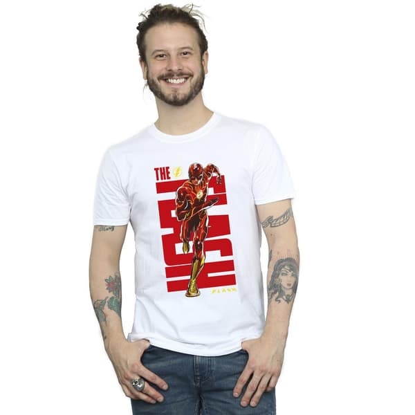 DC Comics Herr The Flash Dash T-shirt M Vit White M
