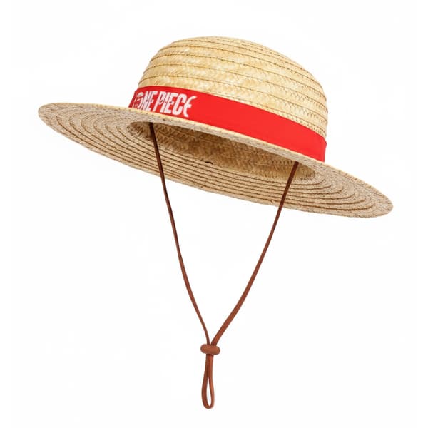 One Piece Barn/Kids Monkey D. Luffy Strådräkt Hatt En Sand One Size