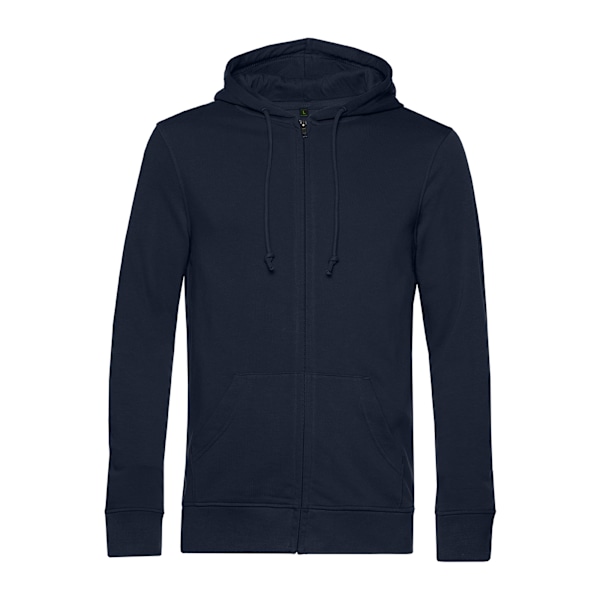 B&C Herr Zippade Hoodie M Marinblå Navy Blue M