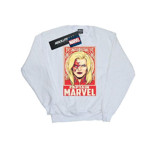 Marvel Womens/Ladies Captain Marvel Ornament Sweatshirt S Vit White S