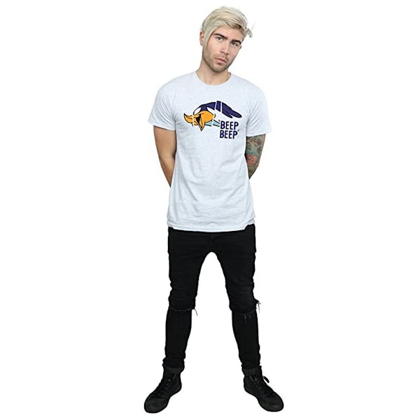 Looney Tunes Mens Beep Beep Road Runner T-Shirt XL Sports Grey Sports Grey XL