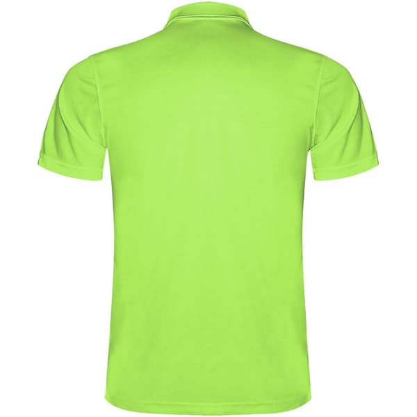 Roly Monzha kortärmad poloskjorta för män M Lime Lime M