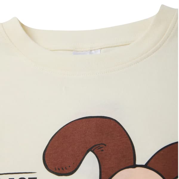 Wallace och Gromit Dam Te Time Kortärmad Lång Pyjamas Off White L