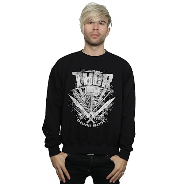 Thor: Ragnarok Herr Hammer Logo Sweatshirt S Svart Black S