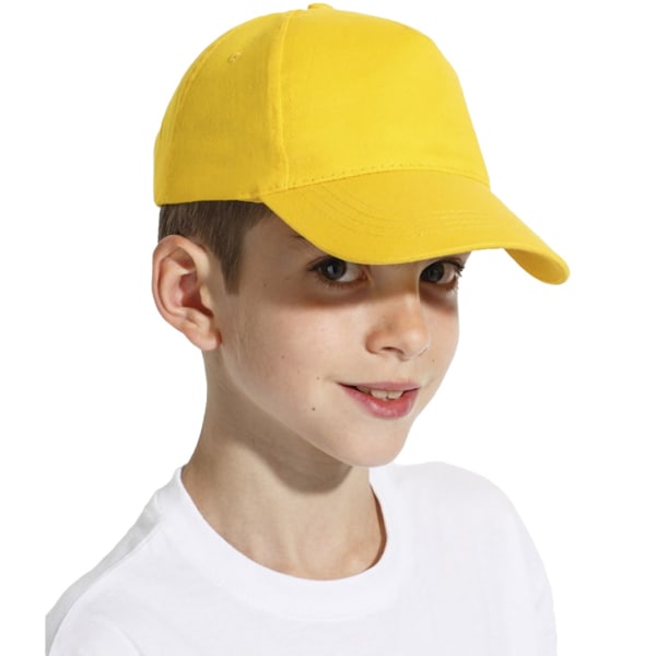 SOLS barn unisex Sunny baseballkeps CAP Guld Gold ONE