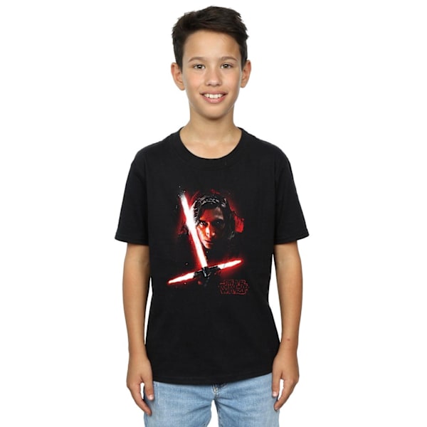Star Wars: The Last Jedi Boys Kylo Ren Borstad Bomull T-shirt 7 Black 7-8 Years