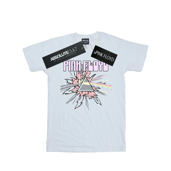 Pink Floyd Dam/Damer Pastell Triangel Bomull Boyfriend T-shirt White M