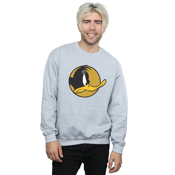 Looney Tunes Herr Daffy Duck Prickig Profil Sweatshirt M Sport Sports Grey M