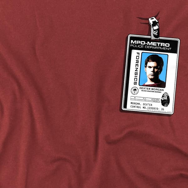 Dexter Herr Badge T-Shirt S Kardinal Cardinal S