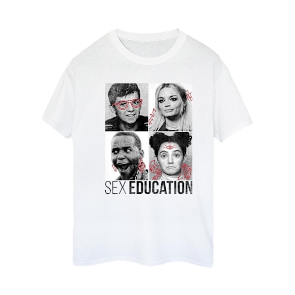 Netflix Dam/Kvinnor Sex Education Klass Foton Bomull Pojkvän White XL