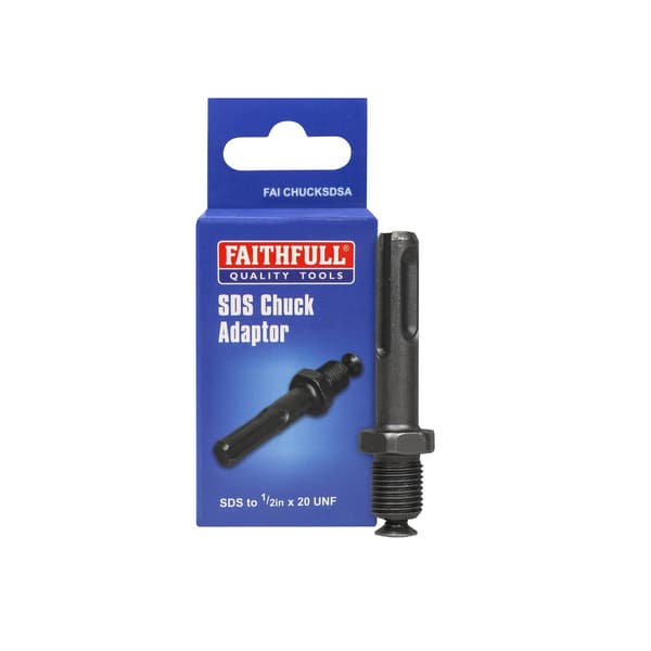 Faithfull SDS Plus Chuck Adapter SDS till 1/2in UNF En Storlek Mult Multi Colour One Size