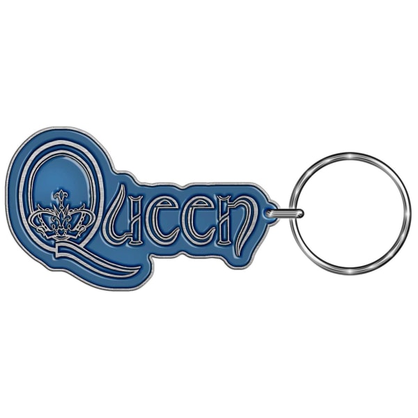 Queen Logo metall nyckelring One size blå/silver Blue/Silver One Size
