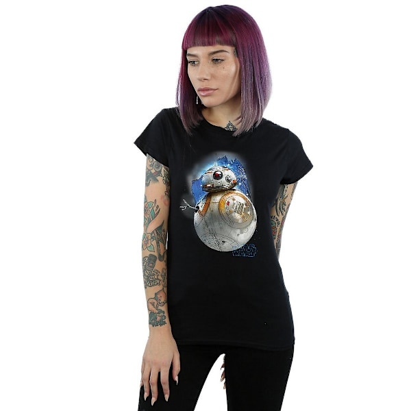 Star Wars: The Last Jedi Dam/Damer BB-8 Borstad Bomull T-shirt Black XXL