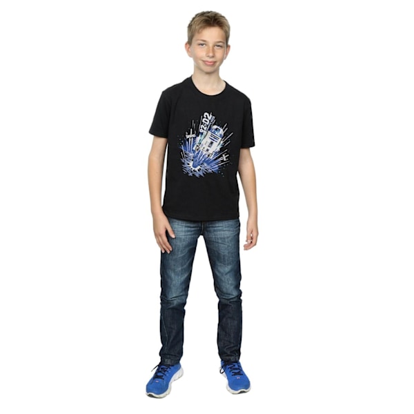 Star Wars Boys R2-D2 Blast Off T-shirt 5-6 år Svart Black 5-6 Years