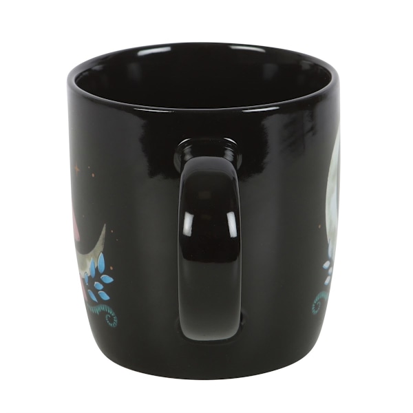 Something Different Mystical Moon Mug En Storlek Svart/Rosa Black/Pink One Size