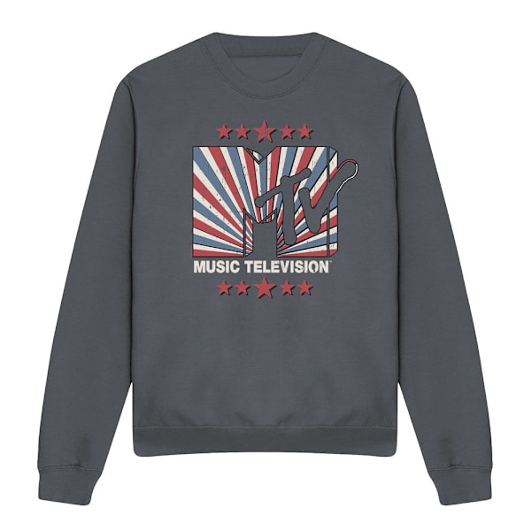 MTV Unisex Vuxen Americana Sweatshirt M Kolgrå Charcoal M