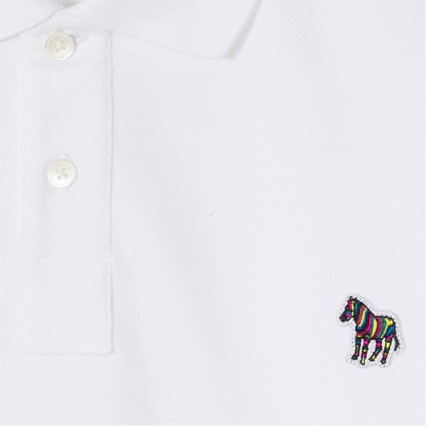 Paul Smith Herr Zebra Regular Pikétröja S Vit White S