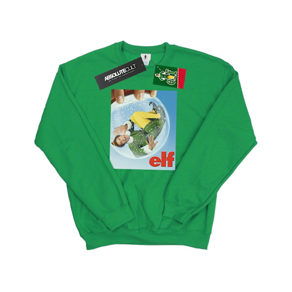 Elf Herr Snow Globe Poster Sweatshirt S Irländsk Grön Irish Green S