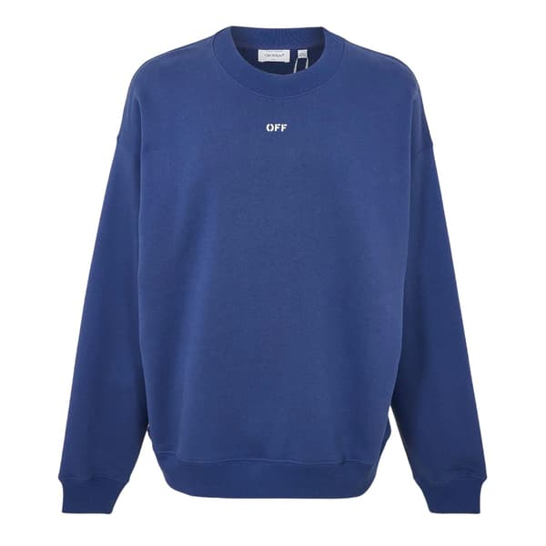 Off White Herr Tröja Rundhals L Mörkblå/Vit Dark Blue/White L