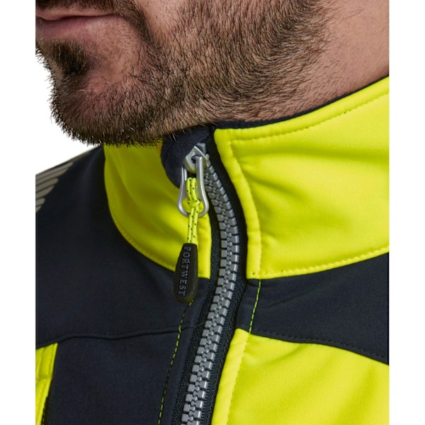 Portwest Unisex Adult PW3 Hi-Vis Soft Shell Jacka S Gul/Svart Yellow/Black S