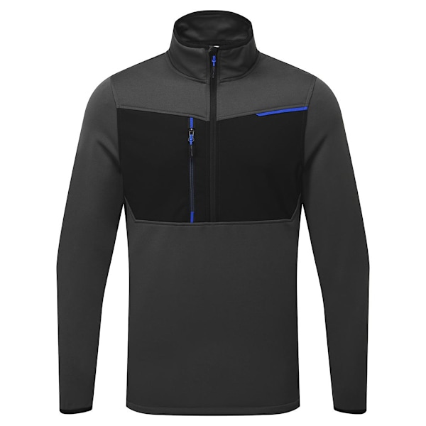 Portwest Herr WX3 Halv Zip Fleece Top M Metallgrå Metal Grey M