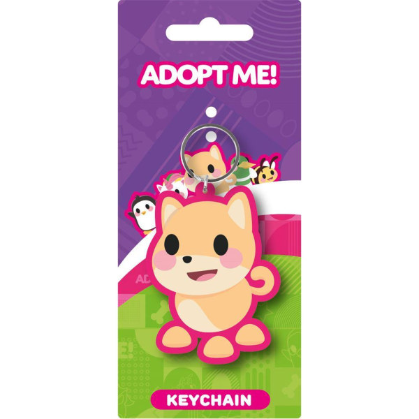 Adopt Me Dog Keyring One Size Brun/Rosa Brown/Pink One Size