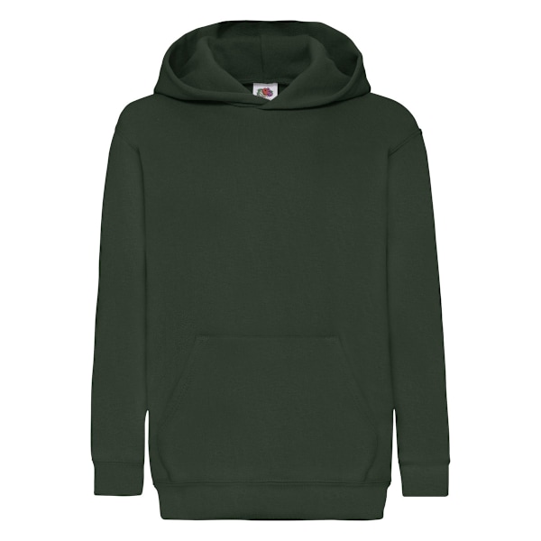 Fruit Of The Loom Unisex Barn Hoodie / Tröja med Huva 5 Bottle Green 5-6