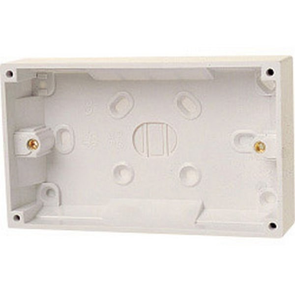 Dencon Twin Gang Box One Size Vit White One Size